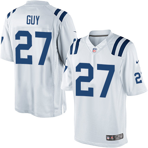 Men's Limited Winston Guy Nike Jersey White Road - #27 NFL Indianapolis Colts